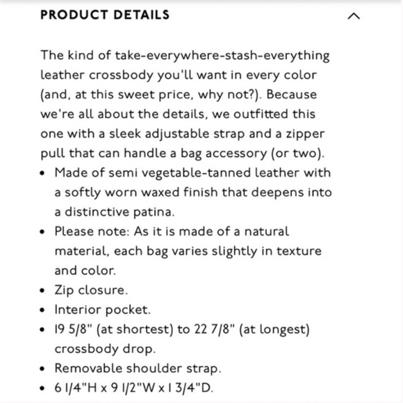 leather Madewell Simple Crossbody bag (cream) - Picture 2 of 9